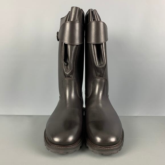 PAUL STUART Size 8 Brown Solid Leather Pull On Boots - Picture 4 of 10